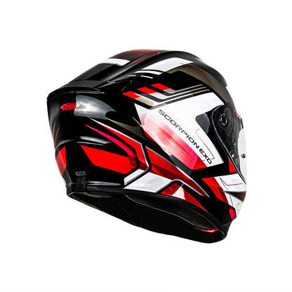 CASCO EXO-391 FULL FACE CAPTOR BLACK-RED SKU:139-469-24-0#