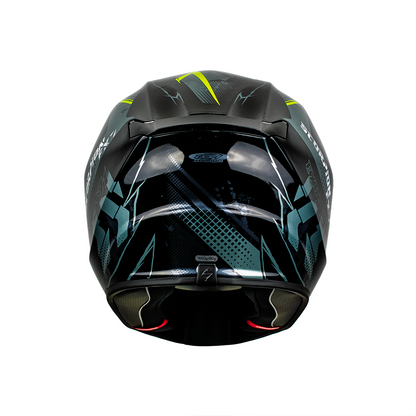 CASCO EXO-391 FULL FACE CLUTTER BLACK-NEON YELLOW SKU: 139-480-141-0#