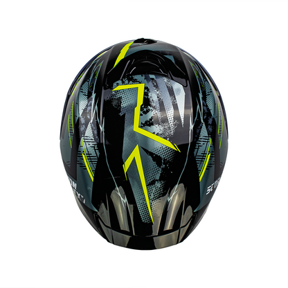 CASCO EXO-391 FULL FACE CLUTTER BLACK-NEON YELLOW SKU: 139-480-141-0#