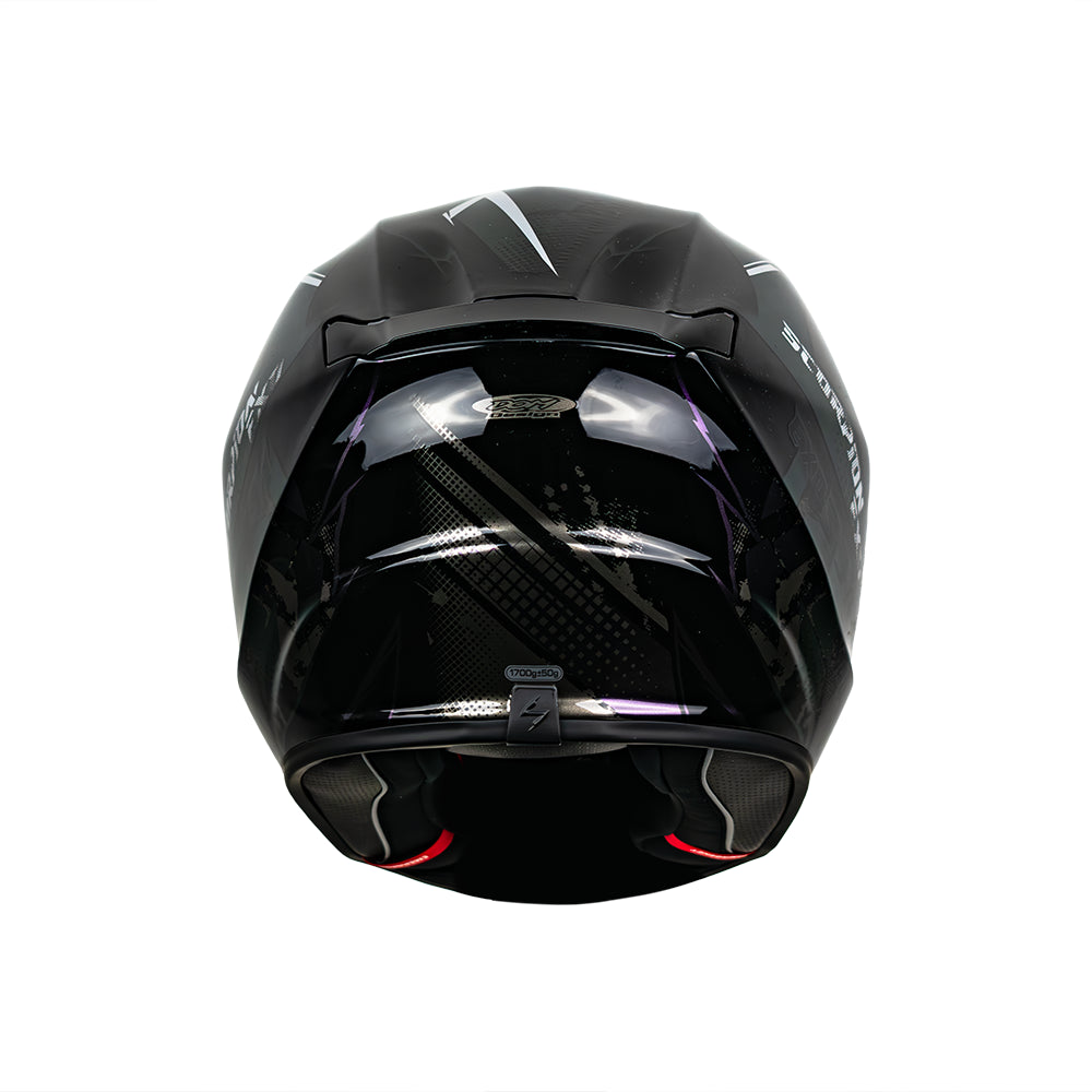 CASCO EXO-391 FULL FACE CLUTTER BLACK SKU:139-480-38-0#