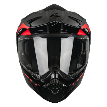 CASCO SCORPION EXO ADX-2 LEWIS BLACK - RED SKU: 89-504-24-0#