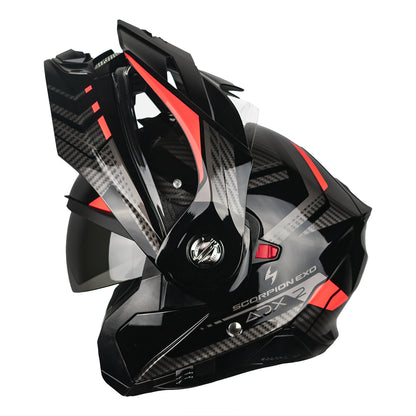 CASCO SCORPION EXO ADX-2 LEWIS BLACK - RED SKU: 89-504-24-0#
