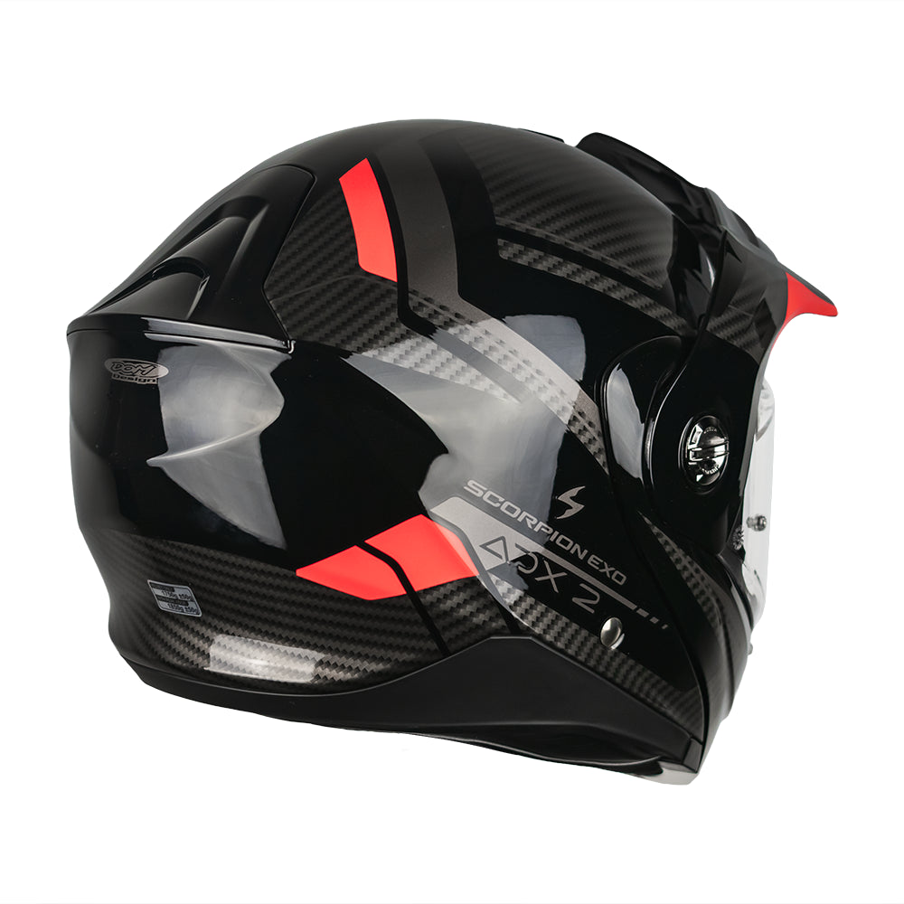 CASCO SCORPION EXO ADX-2 LEWIS BLACK - RED SKU: 89-504-24-0#