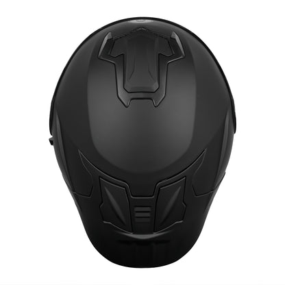 CASCO IMMORTALE FIBO NEGRO MATE CON VISOR OSCURO SKU: IMFIBMANEVO-#
