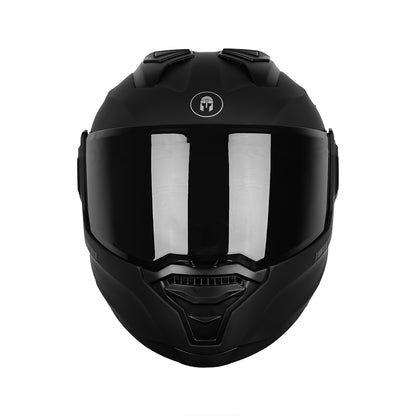 CASCO IMMORTALE SNAKE SOLIDO NEGRO MATE CON VISOR OSCURO SKU: IMSNMANEVO-#