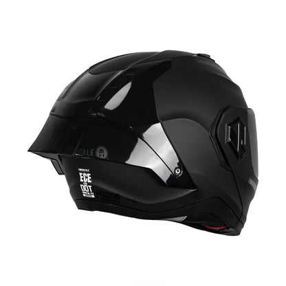 CASCO IMMORTALE SNAKE SOLIDO NEGRO MATE CON VISOR OSCURO SKU: IMSNMANEVO-#