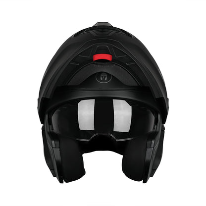 CASCO IMMORTALE SNAKE SOLIDO NEGRO MATE CON VISOR OSCURO SKU: IMSNMANEVO-#