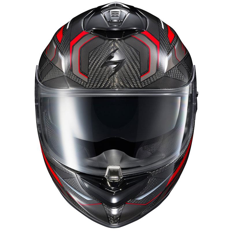 CASCO EXO-ST1400 EVO CARBON HELMET HEX GLOSS RED | SKU: 75-3258#