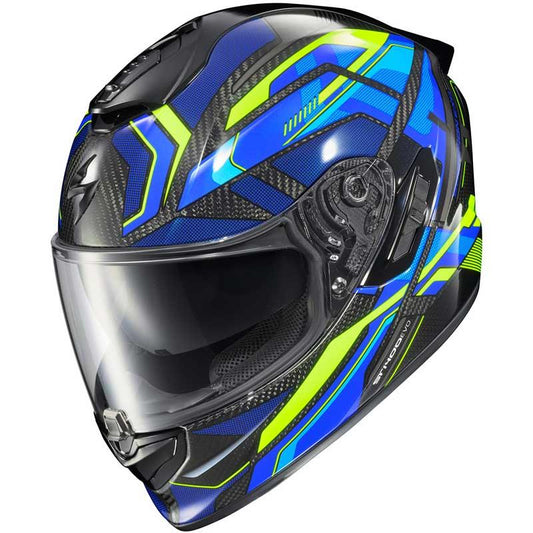 CASCO EXO-ST1400 EVO CARBON HELMET HEX GLOSS BLUE | SKU: 75-3260#