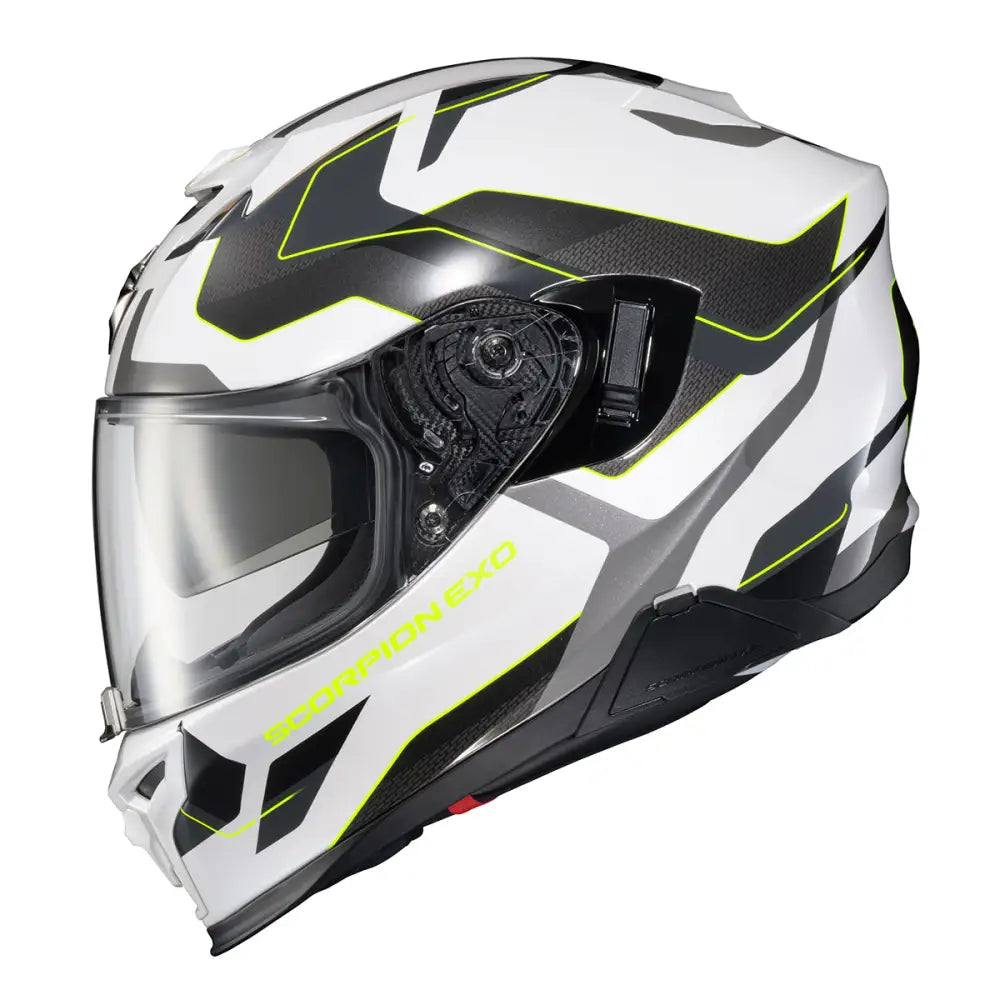 CASCO EXO-T520 FULL FACE HELMET ZUSE WHITE/HI-VIZ | SKU: 75-3267#
