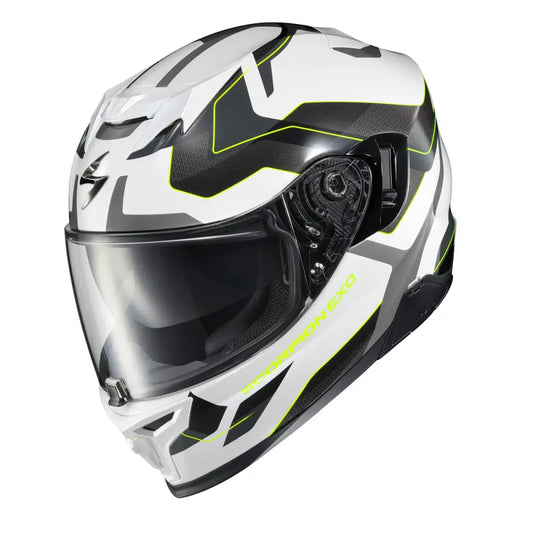 CASCO EXO-T520 FULL FACE HELMET ZUSE WHITE/HI-VIZ | SKU: 75-3267#