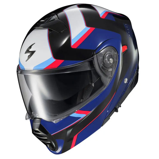 CASCO EXO-GT930 TRANSFORMER HELMET MORPH BLUE/RED | SKU: 75-3275#