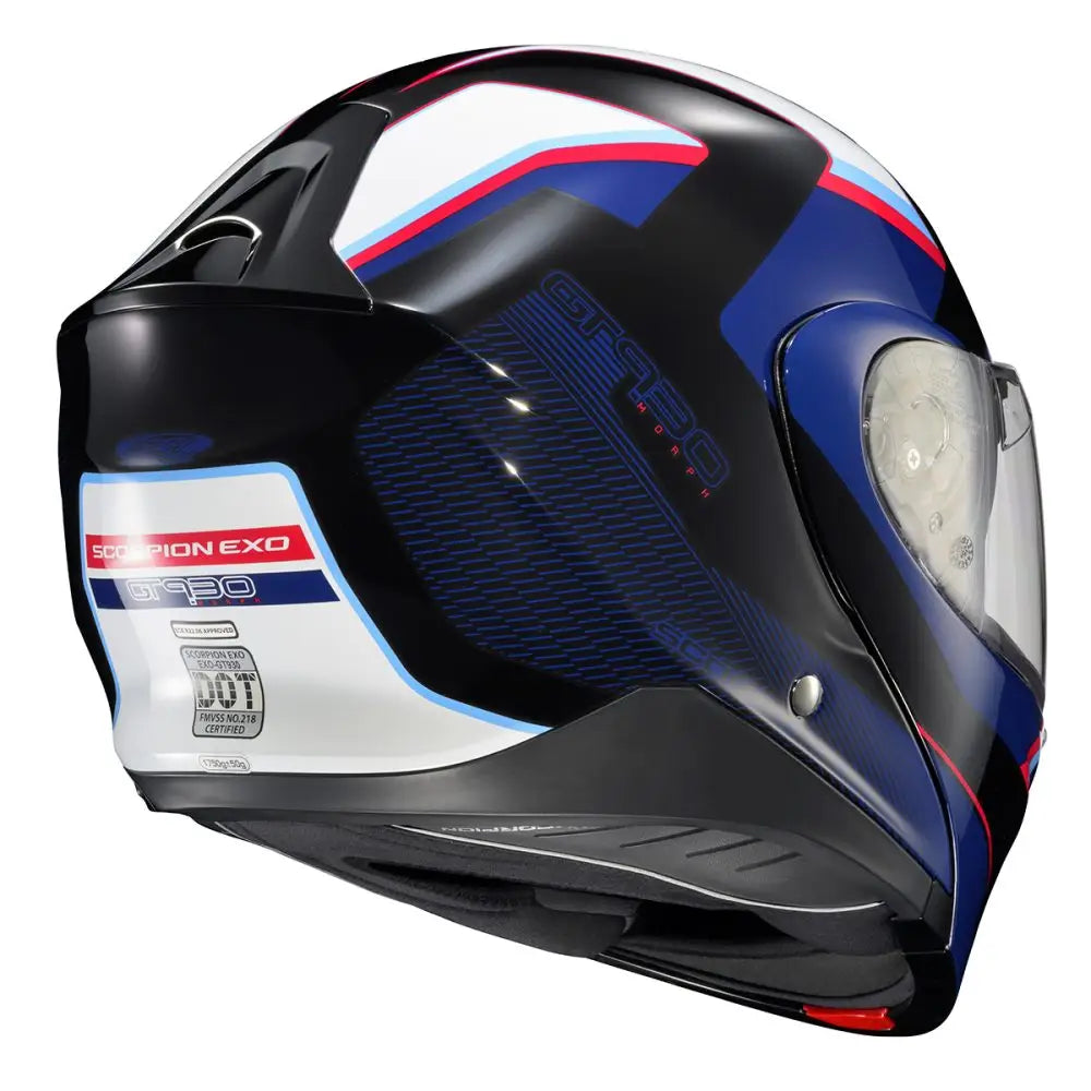 CASCO EXO-GT930 TRANSFORMER HELMET MORPH BLUE/RED | SKU: 75-3275#