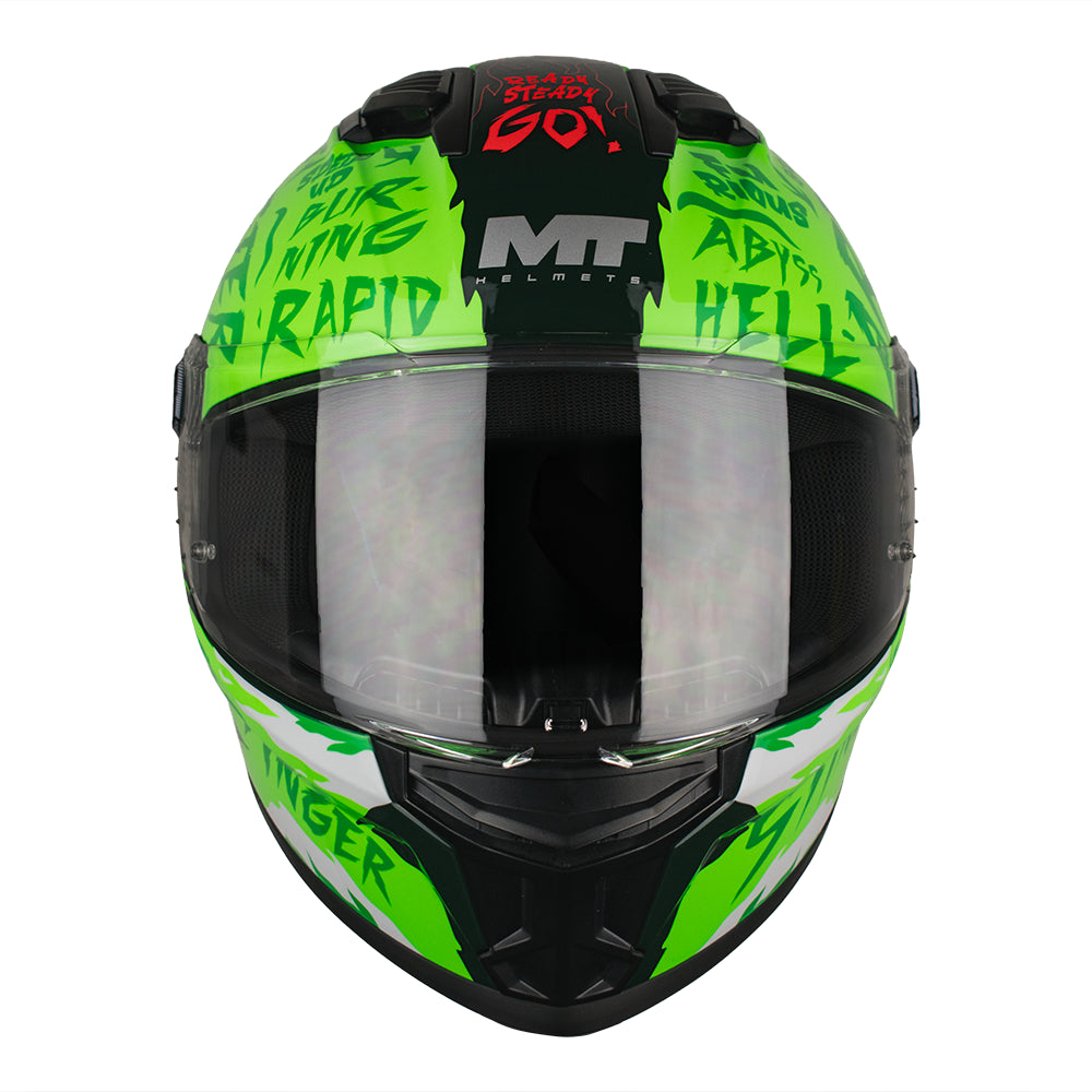 CASCO MT STINGER 2 ARDENT C6 FLUOR BRILLO S +PANTALLA OSCURA SKU: 1334B70261#VO