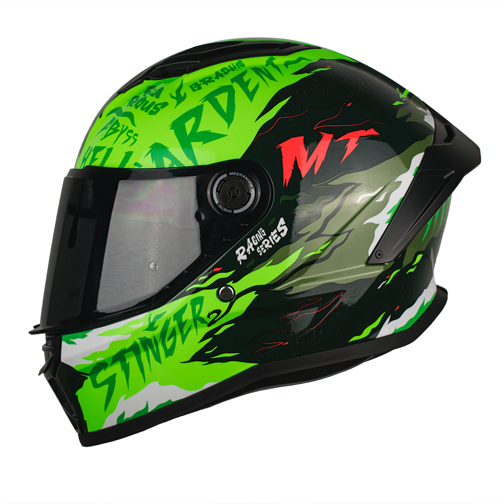 CASCO MT STINGER 2 ARDENT C6 FLUOR BRILLO S +PANTALLA OSCURA SKU: 1334B70261#VO