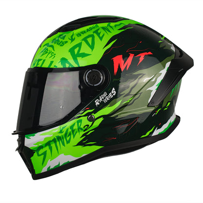 CASCO MT STINGER 2 ARDENT C6 FLUOR BRILLO S +PANTALLA OSCURA SKU: 1334B70261#VO