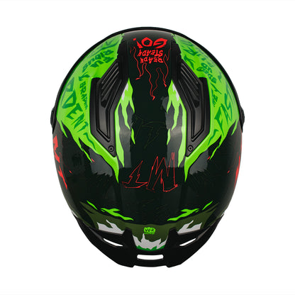 CASCO MT STINGER 2 ARDENT C6 FLUOR BRILLO S +PANTALLA OSCURA SKU: 1334B70261#VO