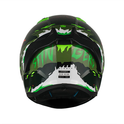 CASCO MT STINGER 2 ARDENT C6 FLUOR BRILLO S +PANTALLA OSCURA SKU: 1334B70261#VO