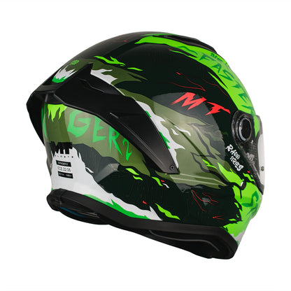 CASCO MT STINGER 2 ARDENT C6 FLUOR BRILLO S +PANTALLA OSCURA SKU: 1334B70261#VO