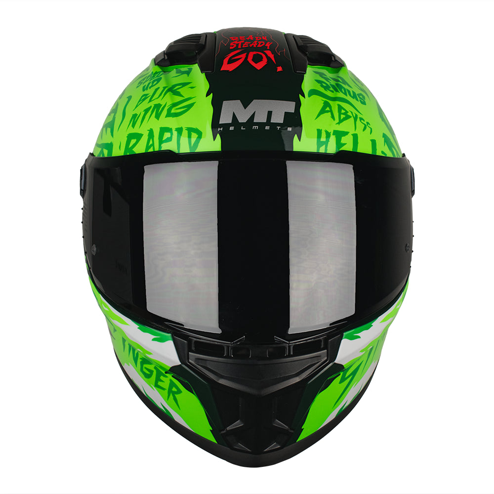 CASCO MT STINGER 2 ARDENT C6 FLUOR BRILLO S +PANTALLA OSCURA SKU: 1334B70261#VO