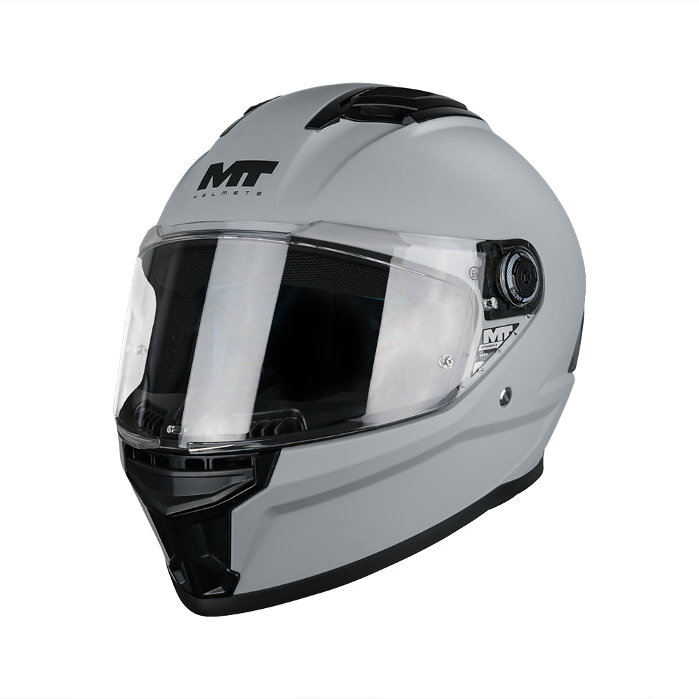 CASCO MT STINGER 2 PURE A12 MATE S +PANTALLA OSCURA SKU: 133400PA1220#VO