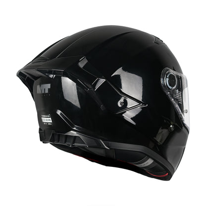 CASCO MT THUNDER 4 R SV PURE A1 BRILLO S +PANTALLA OSCURA SKU: 137500PA110#VO