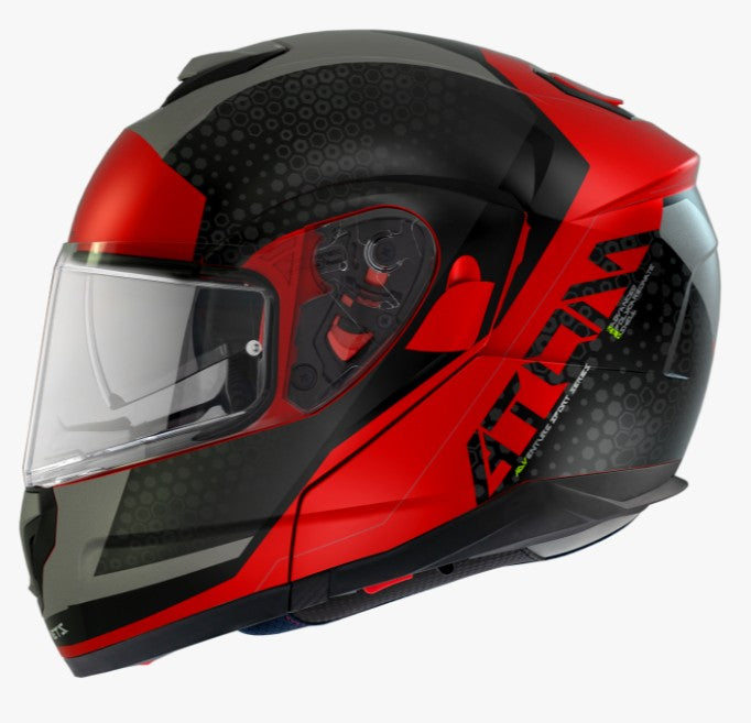 CASCO MT FU401SV ATOM SV ADVENTURE A5 | ROJO MATE | SKU: 1052871053#
