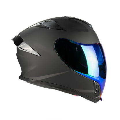 CASCO IMMORTALE AURUS NEGRO VISOR IRIDIUM VERDE | SKU: IMMAURBLGR-#