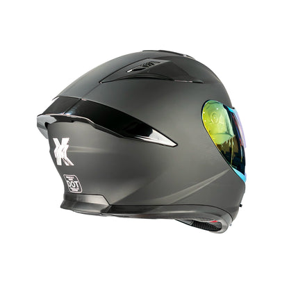 CASCO IMMORTALE AURUS NEGRO VISOR IRIDIUM DORADO | SKU: IMMAURBLGL-#