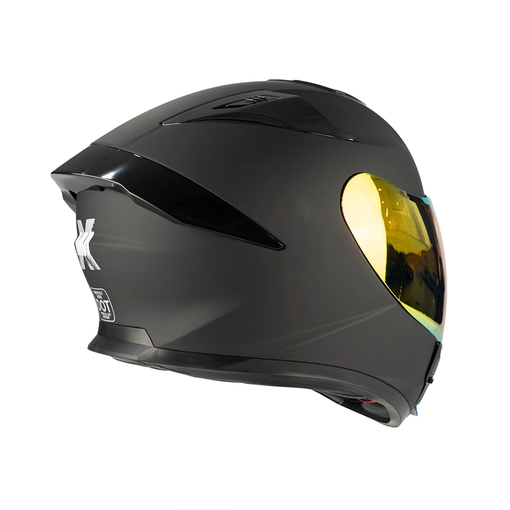 CASCO IMMORTALE AURUS NEGRO VISOR IRIDIUM ROJO | SKU: IMMAURBLRD-#
