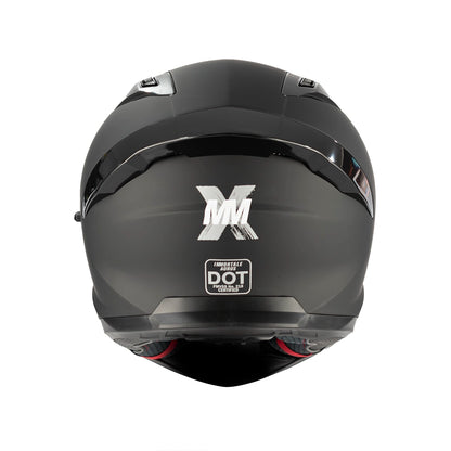 CASCO IMMORTALE AURUS NEGRO VISOR IRIDIUM ROJO | SKU: IMMAURBLRD-#