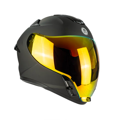 CASCO IMMORTALE AURUS NEGRO VISOR IRIDIUM ROJO | SKU: IMMAURBLRD-#