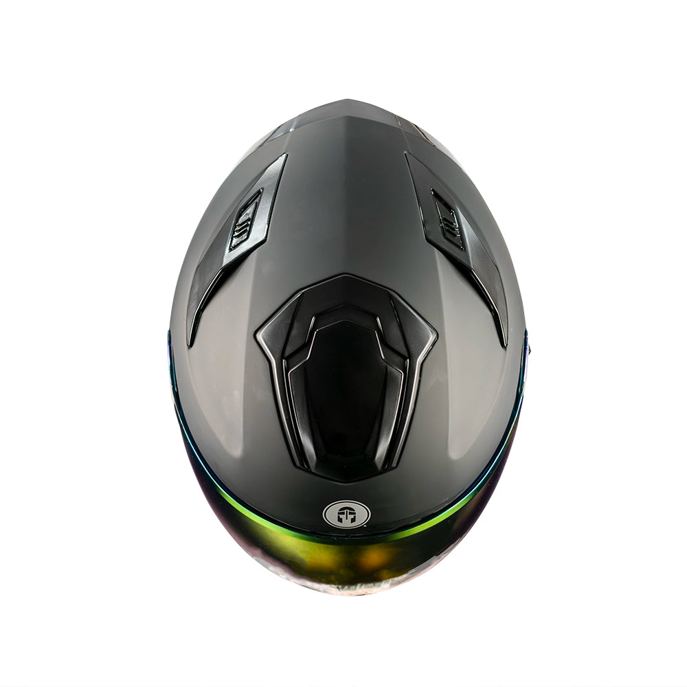 CASCO IMMORTALE AURUS NEGRO VISOR IRIDIUM ROJO | SKU: IMMAURBLRD-#