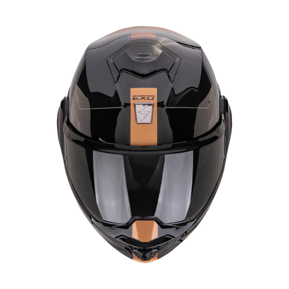 CASCO SCORPION EXO-TECH EVO TRAVELLER Black-Copper SKU:118-478-354-0#