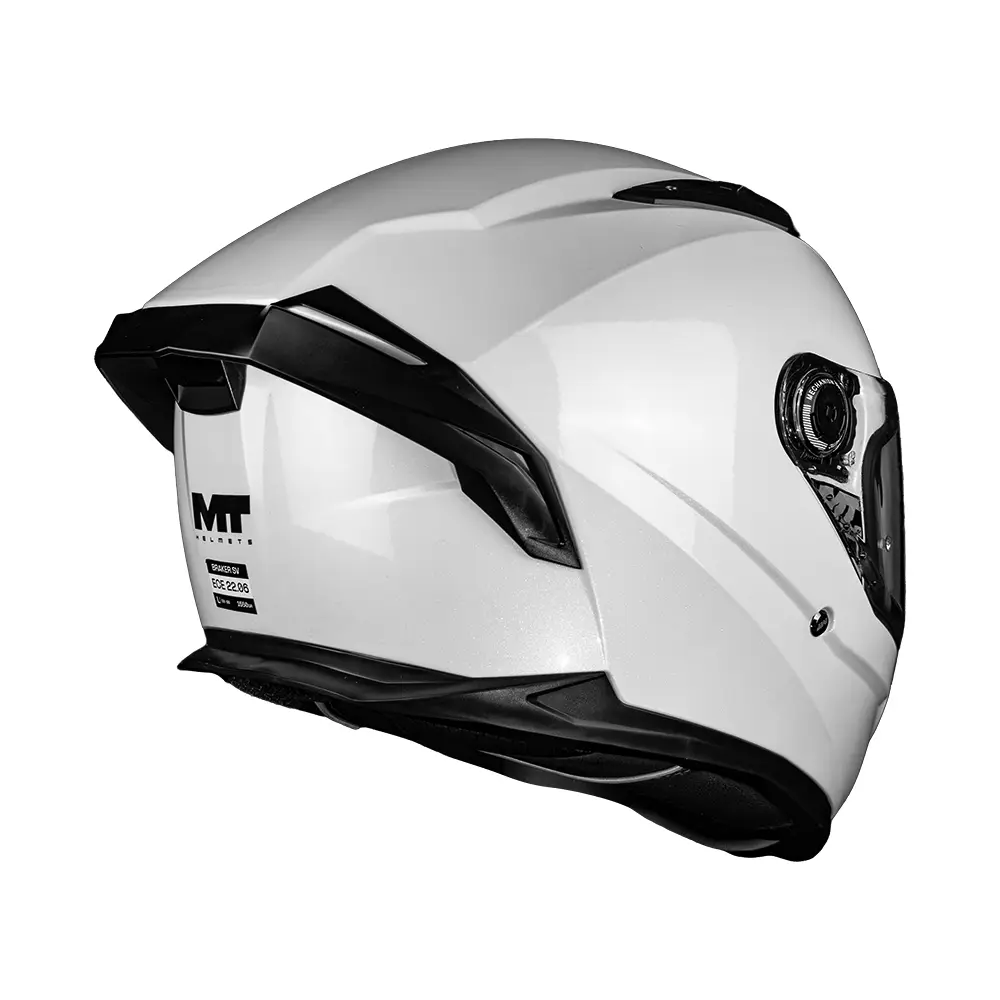 CASCO MT BRAKER SV PURE A0 BRILLO S +PANTALLA OSCURA SKU: 134600PA010#VO