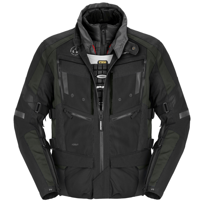 CHAMARRA 4SEASON EVO CABALLERO | NEGRO/VERDE | SKU: D265 449 #