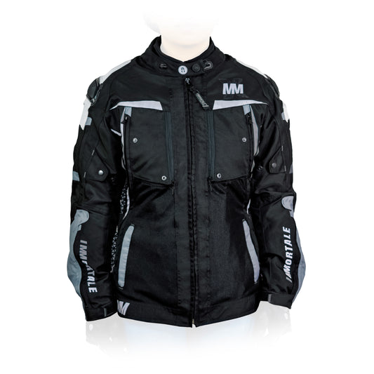 CHAMARRA IMMORTALE COSMIA MUJER NEGRO /GRIS /BLANCO SKU: IMCOSMNEGRB-#