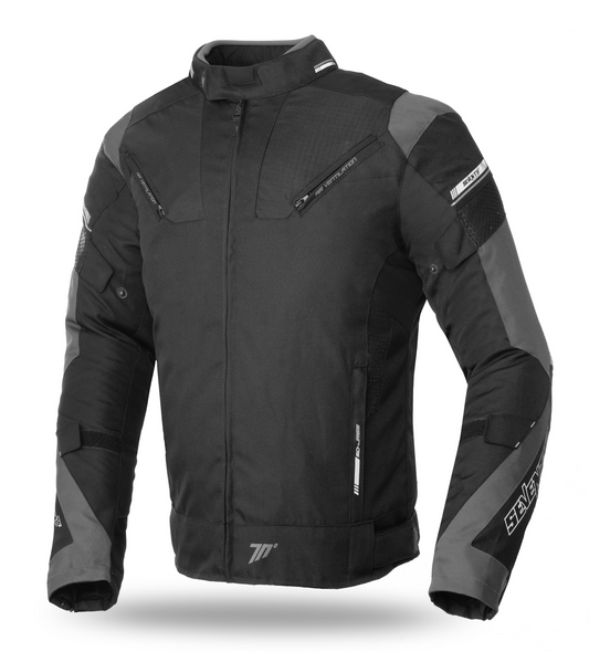 CHAQUETA SD-JR69 INVIERNO RACING HOMBRE | NEGRA/GRIS | SKU: SD2106902#