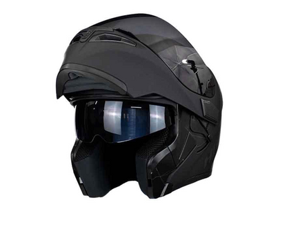 CASCO HRO 3400 SOLID NEGRO LUZ STOP VISOR SMOKE SKU:HRO-3400-EANMGR-#