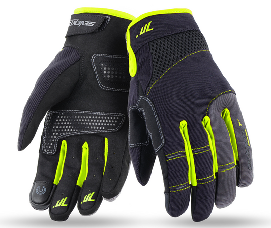 GUANTE SD-C50 VERANO URBAN MUJER NEGRO/AMARILLO FLUOR | SKU: SD1205003#