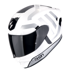 CASCO SCORPION EXO-391 AROK White-Black-Silver SKU:139-417-286-0#