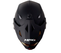 CASCO HRO MX330 SOLIDO NEGRO VISOR ROJO IRIDIUM  SKU:HROMX330SONGRO-#