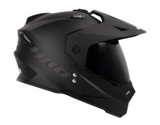 CASCO HRO MX330 SOLIDO NEGRO VISOR HUMO SKU:HROMX330SONGHU-#