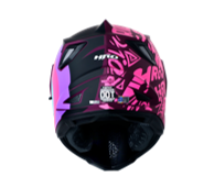 CASCO HRO MX330 WRITTER PÚRPURA/ROSA-VISOR OSCURO SKU: HROMX330WRPUROO-#