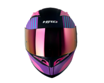 CASCO HRO MX330 WRITTER PÚRPURA/ROSA-VISOR OSCURO SKU: HROMX330WRPUROO-#