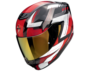 CASCO EXO-391 FULL FACE CAPTOR BLACK-RED SKU:139-469-24-0#