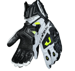 GUANTE SD-R24 PISTA HOMBRE BLANCO/NEGRO/AMARILLO BRILLANTE SKU:SD1102406#