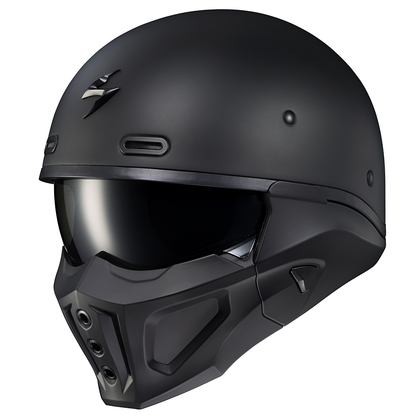 CASCO SCORPION COVERT 2 OPEN-FACE NEGRO MATE | SKU: 75-2296#