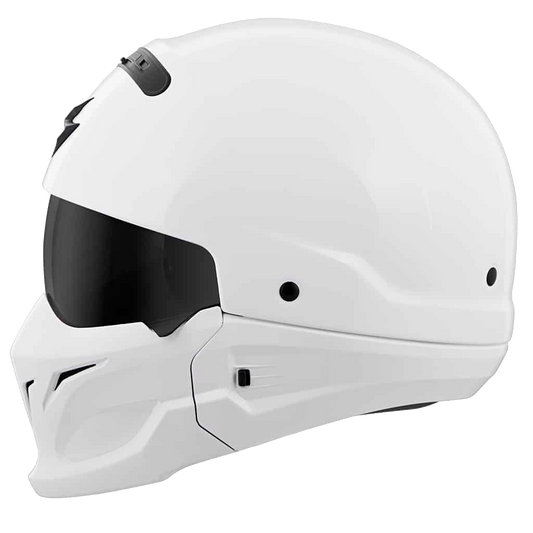 SCORPION EXO COVERT OPEN-FACE HELMET | GLOSS WHITE | SKU: 75-1601#