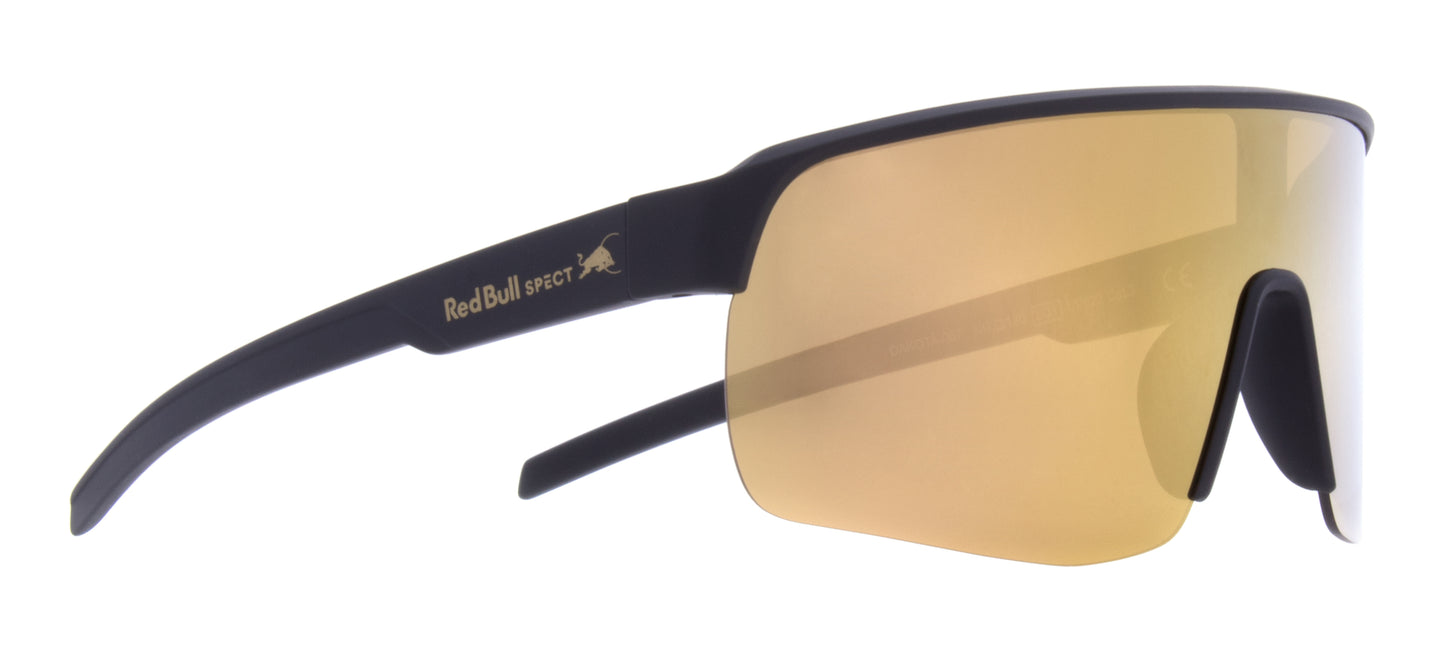 GAFAS REDBULL SPECT EYEWEAR DAKOTA-007 NEGRO /  LENTE HUMO CON ESPEJO DORADO | SKU: DAKOTA-007#